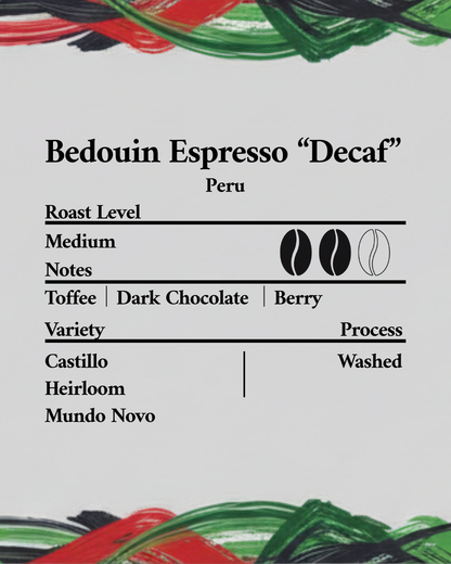 Bedouin Espresso – Decaf Arabica Blend