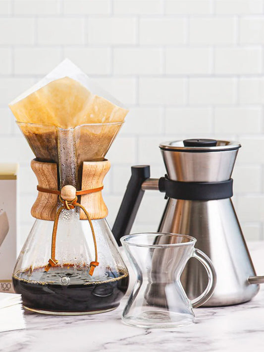 Family Bundle - Chemex Brewing Kit with Fresh Roasted Coffee