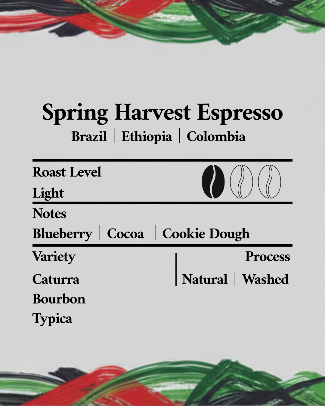 Spring Harvest Espresso – Light Roast Blend